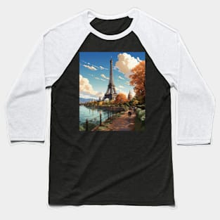 Vintage Travel to Paris France Lovers Baseball T-Shirt